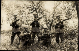 Germany Photo RPPC Postcard German Soldiers In Uniform, Hamlets, Rifles, WW-I , Posted 1915 - Weltkrieg 1939-45