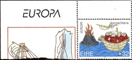 Irlande Poste N** Yv: 858/859 Europa L'Europe & Les Découvertes Coin D.feuille - Unused Stamps