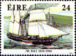 Irlande Poste N** Yv: 602/603 150.Anniversaire De La Compagnie Maritime B&I - Neufs