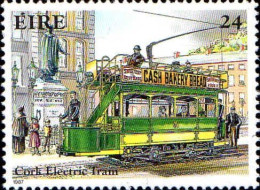 Irlande Poste N** Yv: 618/621 Transports En Irlande 1.Serie Tramways - Neufs