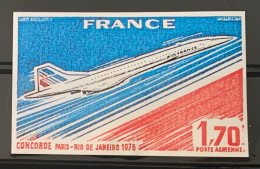 B) Vignette Gommée Grande Taille (8cmx5cm) Concorde Rio 1976, NEUF** - Concorde