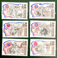 1989 FRANCE N 2564 A 2569 - PERSONNAGES CÉLÈBRES DE LA RÉVOLUTION FRANÇAISE - NEUF** - Unused Stamps