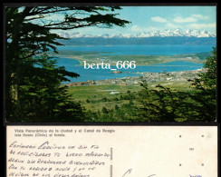 Argentina Ushuaia Tierra Del Fogo Panoramic Large Size 70's - Argentina