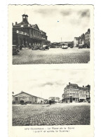 59 Dunkerque - La Place De La Gare Avant Et Apres La Guerre - Dunkerque