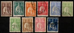 PORTUGAL  -   1917.    L OT    De 10  Cérès  Oblitérés. - Used Stamps