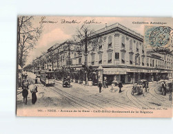 NICE : Avenue De La Gare, Café-Hôtel Restaurant De La Régence - état - Other & Unclassified