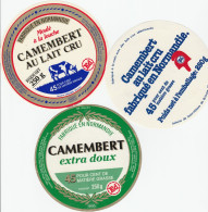 3  ETIQUETTES  DE  CAMEMBERT      ORNE       ED - Cheese