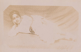 1891 Photo Afrique Algérie Une Femme Mauresque Souvenir Mission Géodésique Militaire Boulard - Gentil - Alte (vor 1900)