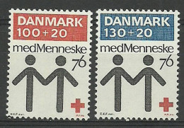 Denmark 1976 Mi 615-616 MNH  (ZE3 DNM615-616) - Rode Kruis