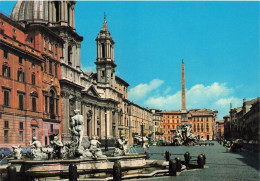 ITALIE - Roma - Piazza Navona - Colorisé - Carte Postale - Otros & Sin Clasificación