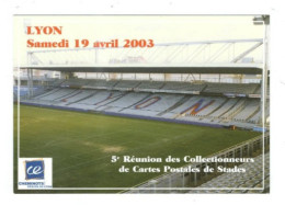 FRANCE    STADIUM  POSTCARD  LYON STADE DE GERLAND - Stadions