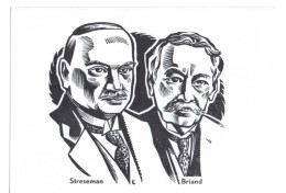 Gustav Stresemann Et Aristide Briand - Travaillez Pour La Paix - 12 Langues - Unicef - W. A. Lommers - Illustration - Politische Und Militärische Männer