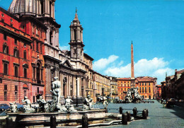 ITALIE - Roma - Piazza Navona - Colorisé - Carte Postale - Otros & Sin Clasificación