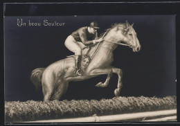 AK Un Beau Saulcur, Springreiten, Metamorphose Pferdesport  - Paardensport