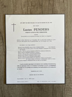 PENDERS Lucien °ELSLO (NEDERLAND) 1907 +LEUVEN 1980  VANDERSTAPPEN - VAN HEES - PINXTEREN - ALBRECHTS - MEERT - Apoteker - Todesanzeige