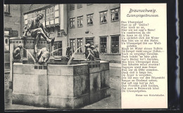 AK Braunschweig, Ansicht Vom Eulenspiegelbrunnen  - Braunschweig