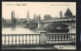 AK Konstanz, Partie An Der Rheinbrücke  - Konstanz