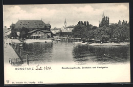 AK Konstanz, Conciliumsgebäude, Boothafen Und Stadtgarten  - Konstanz
