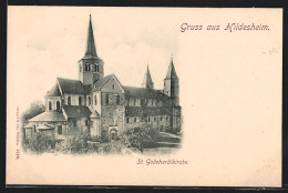 AK Hildesheim, Blick Auf Die St. Godehardikirche  - Hildesheim