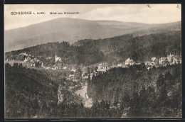 AK Schierke /Harz, Blick Von Helenenruh Ins Tal  - Schierke