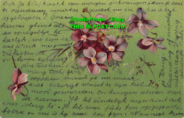 R418088 Greeting Card. Purple Flowers. Postcard - World