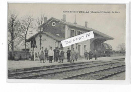 17 FONTAINE D OZILLAC PRES JONZAC LA GARE  ANIMATION    BEAU PLAN - Otros & Sin Clasificación