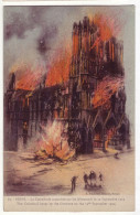 France - 51 - Reims - La Cathédrale Incendiée Par Les Allemands Le 19/09/1914 -  6991 - Reims