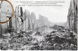 80 Somme ALBERT Ce Qu'il Reste D'une Rue Après Un Bombardement Acharné Par Les Prussiens - Albert