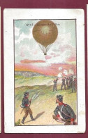 110524C - CHROMO A LA BELLE JARDINIERE C BERIOT LILLE - Ballons Du Siège De Paris 1870 N°13 - Aviation Dirigeable Guerre - Other & Unclassified