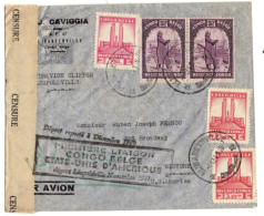 CONGO BELGE LETTRE EN POSTE AERIENNE OBLITERE ELISABETHVILLE POUR NEW YORK PREMIER VOL  CONGO BELGE USA - Covers & Documents