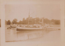 Le Pouliguen * Le Bateau ANTILOPE Roue Vapeur Antilope * Photo Ancienne Circa 1890/1900 Format 12.2x9cm - Le Pouliguen