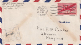 COVER USA. 28 AUG 45. APO 237. SAIPAN. MARIANAS. TO MARYLAND - Cartas & Documentos