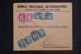 CAP VERT - Enveloppe Commerciale De S . Vicente Pour Santarem En 1925 - L 152486 - Cape Verde