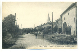 CPA 88 Vosges DESTORD Près Rambervillers - Faubourg Du Magasin - Animation - Rambervillers