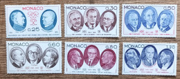 Monaco - YT N°1045 à 1050 - Conseil Littéraire De Monaco - 1976 - Neuf - Neufs