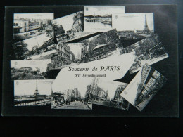 SOUVENIR DE PARIS                                 MULTIVUES DU  XV ème ARRONDISSEMENT - District 15