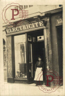 FRANCIA. FRANCE. RPPC. SHOPFRONT. MAGASINE. FACHADA. ELECTRICITE. ELECTRICIDAD - Other & Unclassified