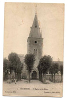 OUCHAMPS  L EGLISE ET LA PLACE ANIMEE - Andere & Zonder Classificatie