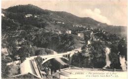 CPA Carte Postale  France  Thiers Vue Panoramique Sur Le Pont Et La Chapelle Saint Roch   VM80783 - Thiers