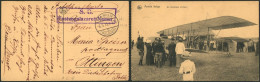 CP En Feldpost Expédié De Namur B (1915) + Encadré "S.B. / Festungslazarett Namur" > Ottingen / A.C.E. - Deutsche Armee