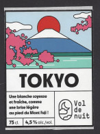 Etiquette De Bière Blanche  -  Tokyo  -  Brasserie Vol De Nuit  à  Lyon   (69) - Bier