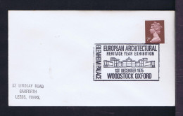 Sp10561 ENGLAND European Architectural Heritage Year Exhibition -WOODSTOCK OXFORD 1975  Blenheim Palace Mailed - Autres & Non Classés