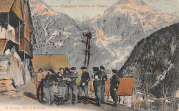 Chasseurs Alpins En OISANS (Isère) - Tirage Couleurs - Edit. G. Courtin à Grenoble - Ecrit (2 Scans) - Other & Unclassified