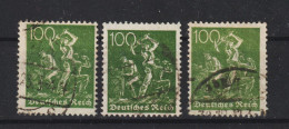 MiNr. 187 A,b,c Gestempelt, Geprüft  (0721) - Used Stamps