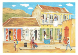ANTILLES - Laetiatia - Haitian Street Scene - Carte Postale - Haiti