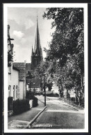 AK Sonderborg, Strassenansicht Mit Kirche  - Denmark