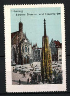 Reklamemarke Nürnberg, Schöner Brunnen Und Frauenkirche  - Erinnofilia