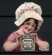 Reklamemarke Palmona - Feinste Pflanzenbuttermargarine, Mädchen Mit Kochmütze  - Erinnophilie