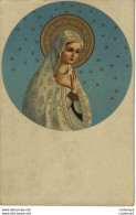 Carte Postale Image Pieuse Madonna Della Pace Beato Angelico Firenze E. Sborgi Florence VOIR DOS - Jungfräuliche Marie Und Madona