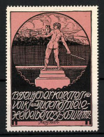 Künstler-Reklamemarke Franz Roth, Heidelberg, 13. Deutscher Kongress Fpr Volks- Und Jugendspiele 1912, Standbild  - Vignetten (Erinnophilie)